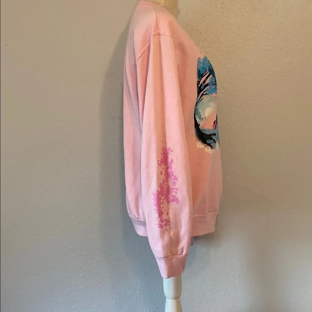 Web Toon Lore Olympus Pink Breathe In Breathe Out Crew Sweatshirt Size Small